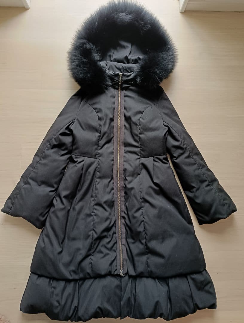 ※売約済※［上質美品◇Pont Neuf ポンヌフ フォックスファー ダウン］ リュクスな甘さを軽やかにまとう！フォックスファーバッスルスタイル