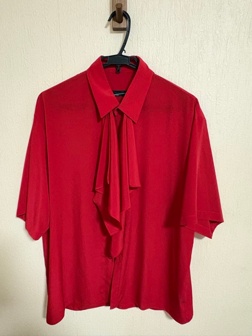 トップス LAD MUSICIAN SHORT SLEEVE FRILL SHIRT