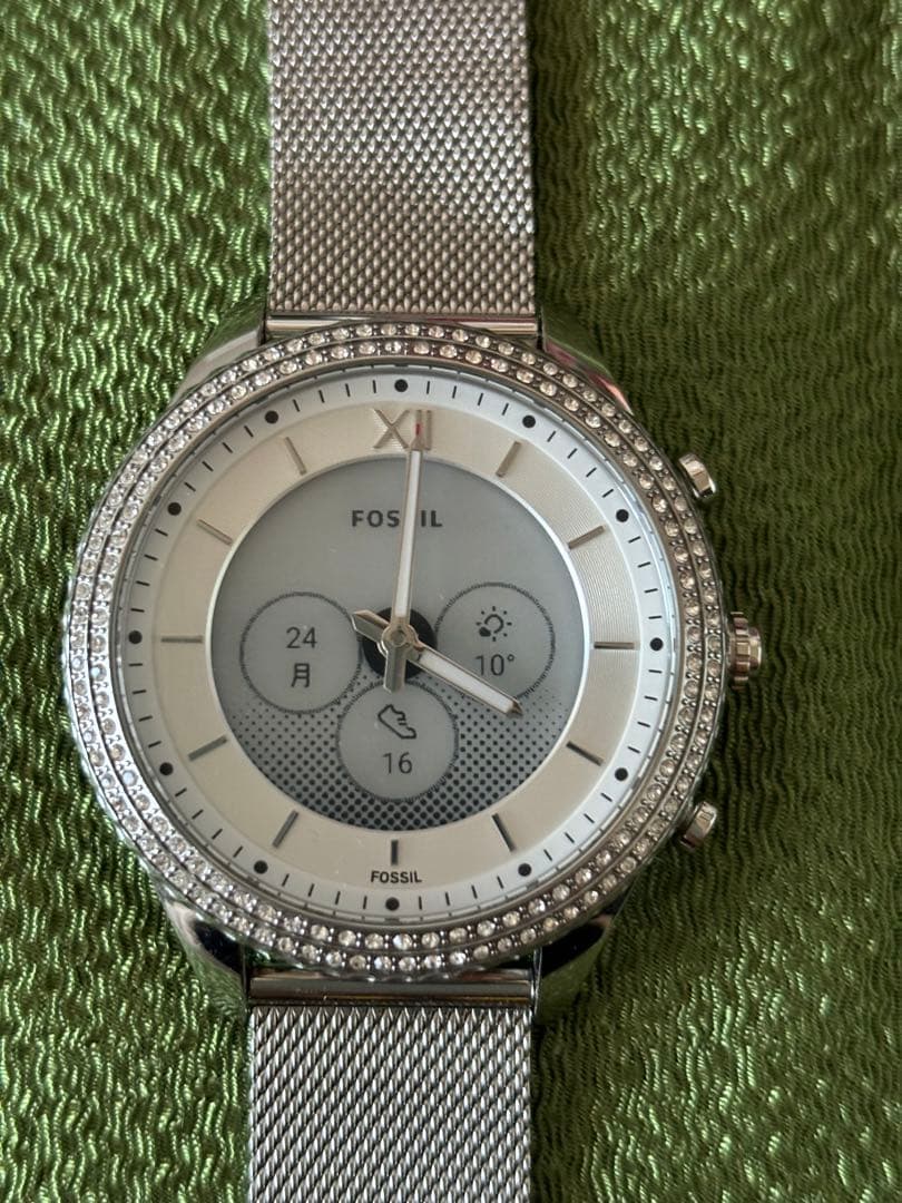 FOSSIL ストーン装飾 デジタル腕時計