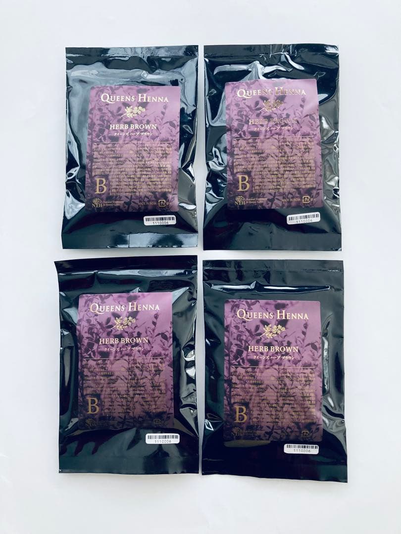 Queens Henna Herb Brown 4パック