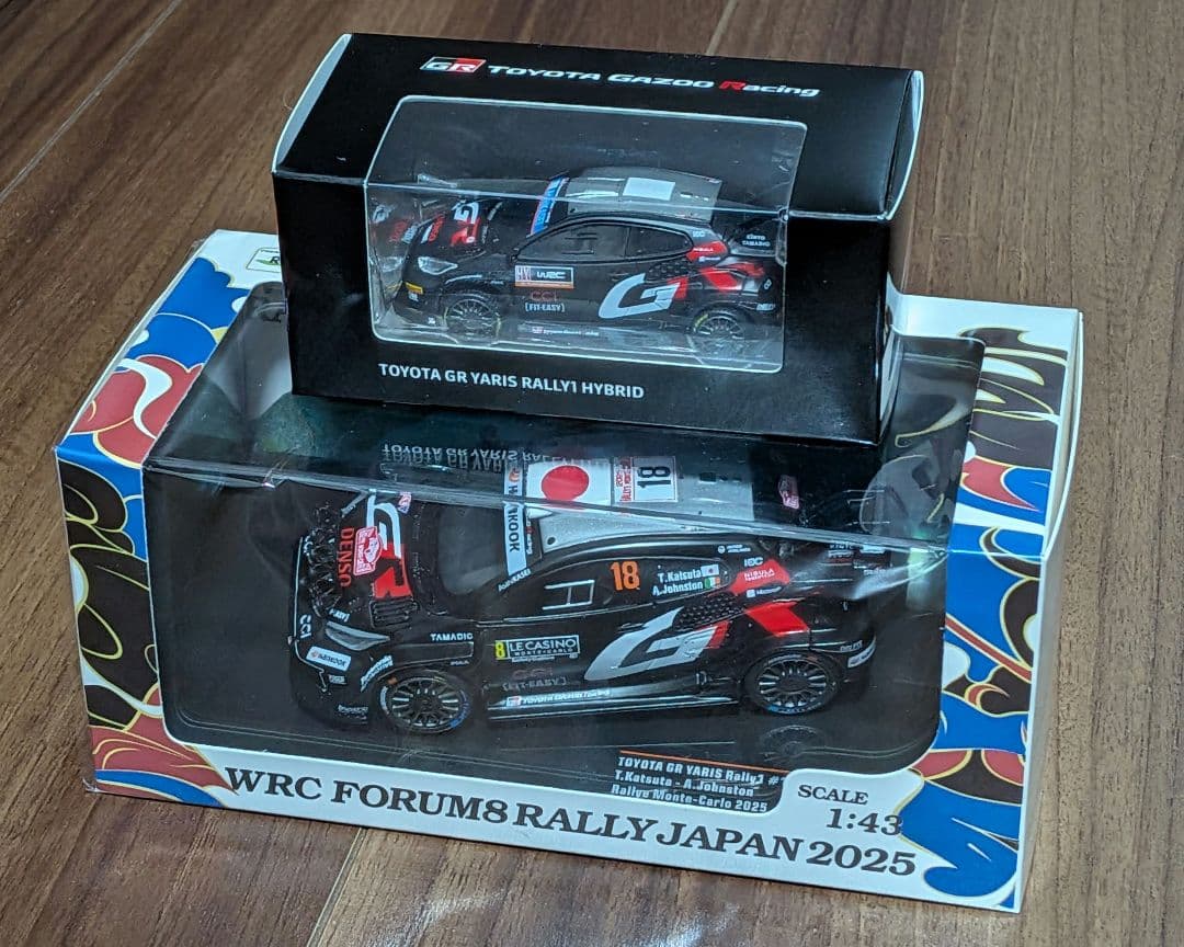 ラリージャパン 会場限定モデルカー GRヤリスRALLY1プルバックカー　セット