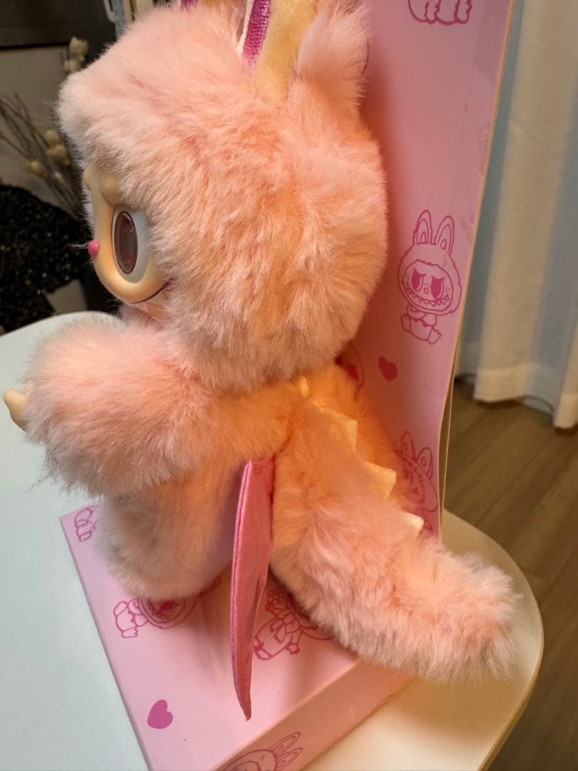 海外限定】ZIMOMO LABUBUぬいぐるみキーホルダーピンクデビル - メルカリ