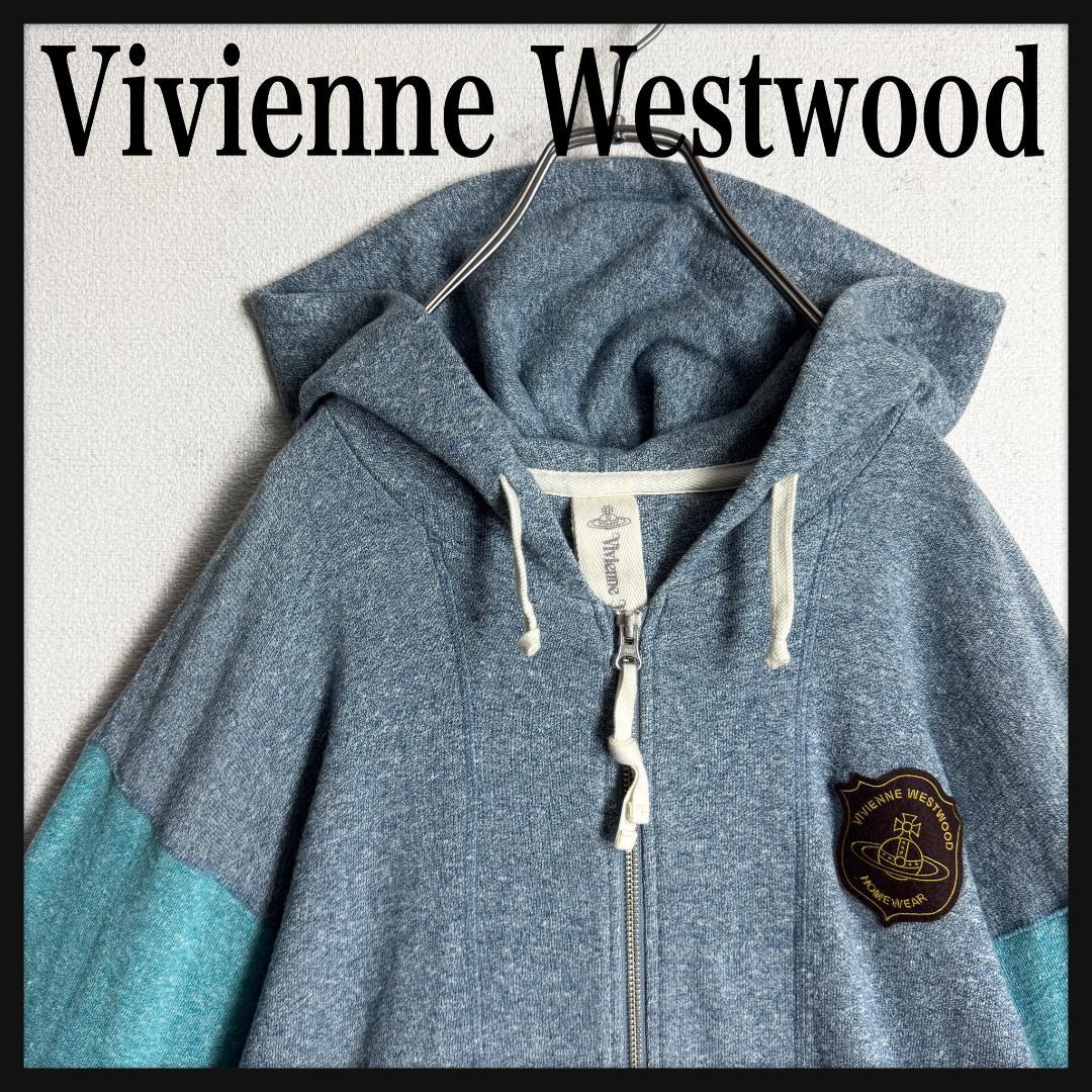 【高級モデル☆大人気デザイン☆刺繍オーブ】ヴィヴィアン フルジップパーカー 中古・古着通販】Vivienne Westwood man (ヴィヴィアン ウェストウッド