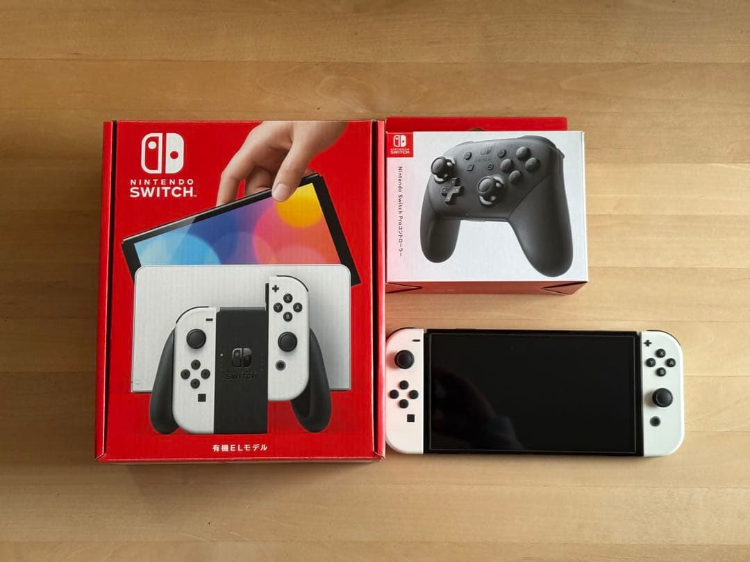 Nintendo Switch 有機ELモデル ホワイト Proコントローラー付 Nintendo Switch（有機ELモデル） Joy-Con(L)/(R) ホワイト HEG-S