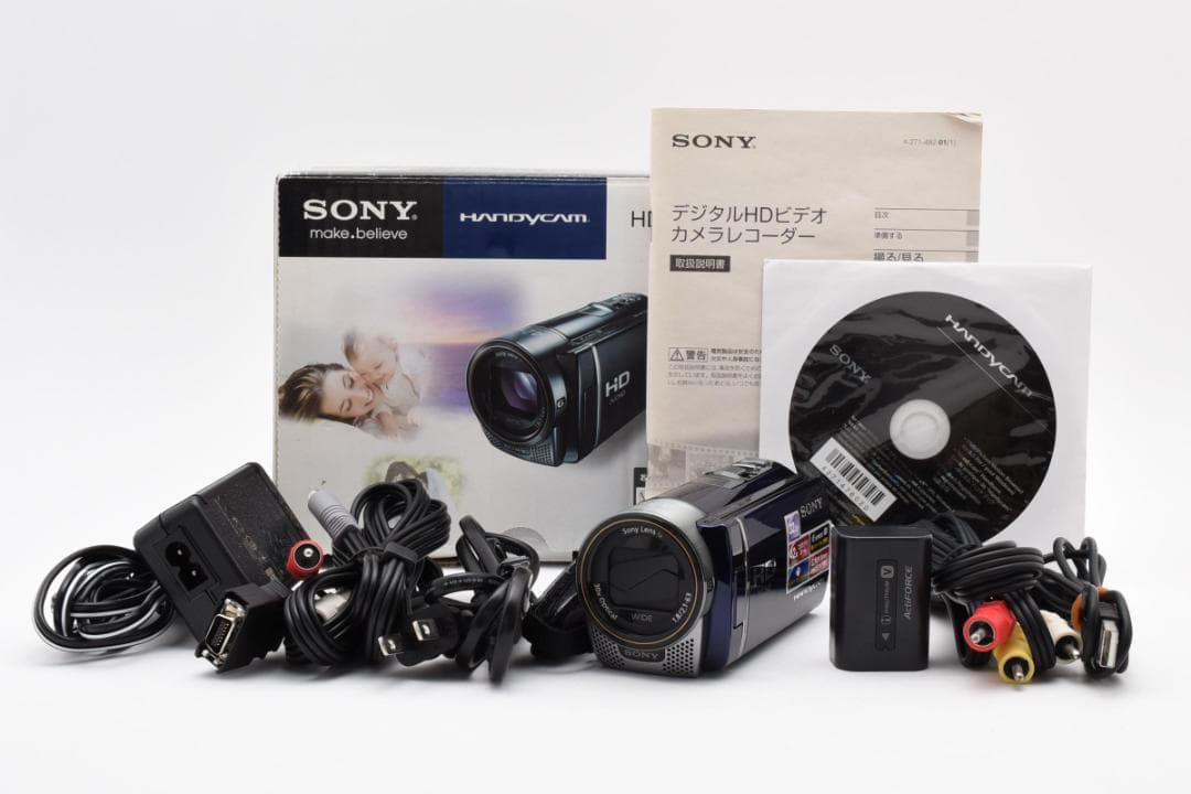 【美品】SONY HANDYCAM HDR-180 ブルー　動作確認済