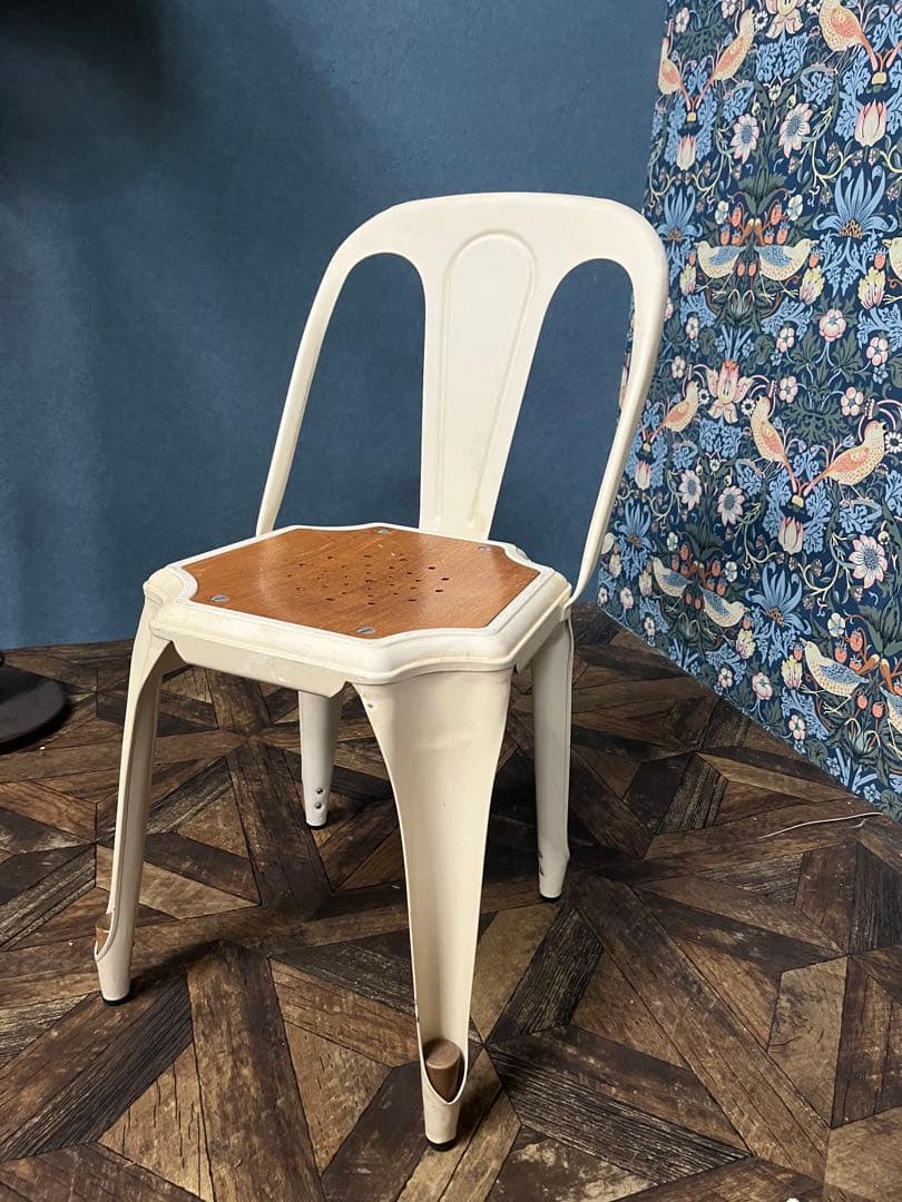 関家具 ① クラッシュゲート インダストリアル スタッキングチェア 椅子