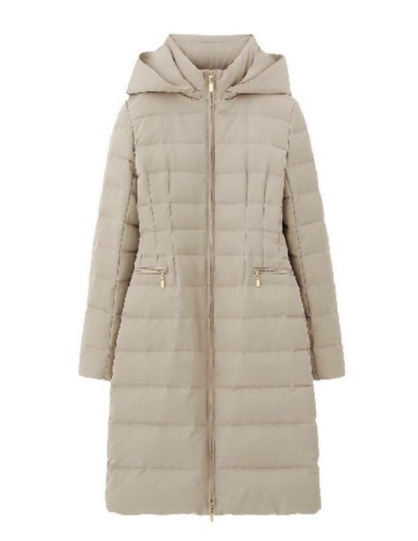 新品未使用　エムプルミエ　ロングダウンコート34 ベージュ