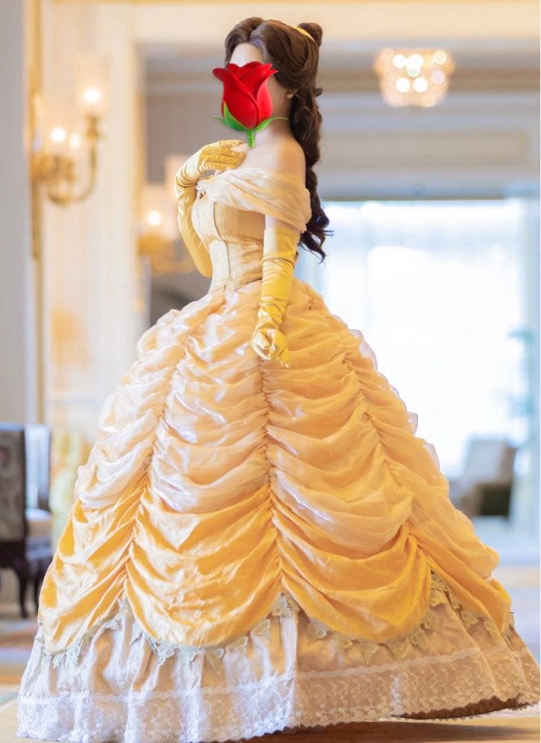 Yosi様　シークレットハニー　ディズニー ベル ドレス コスプレ Dハロ