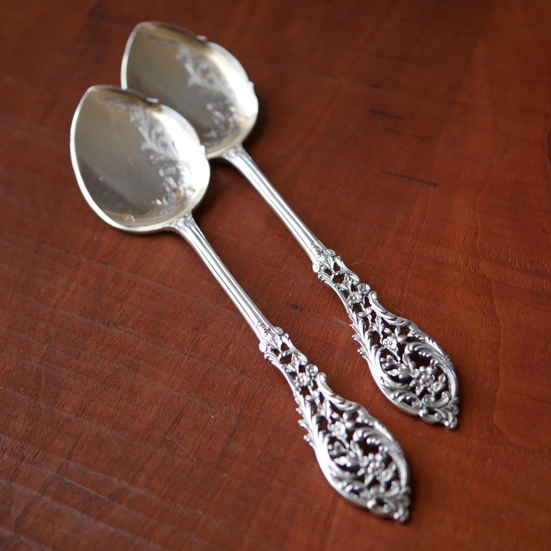 ◆JeanGranvigne◆アンティーク◆シルバー950◆スプーン2本組◆