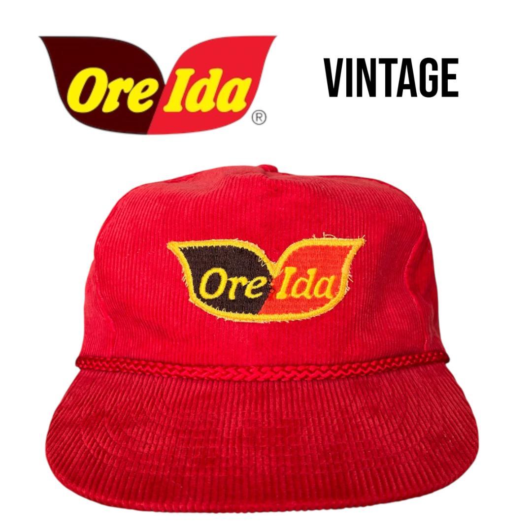 【ニックネーム】激レア　８０s　Ore Ida　コーデュロイ　キャップ