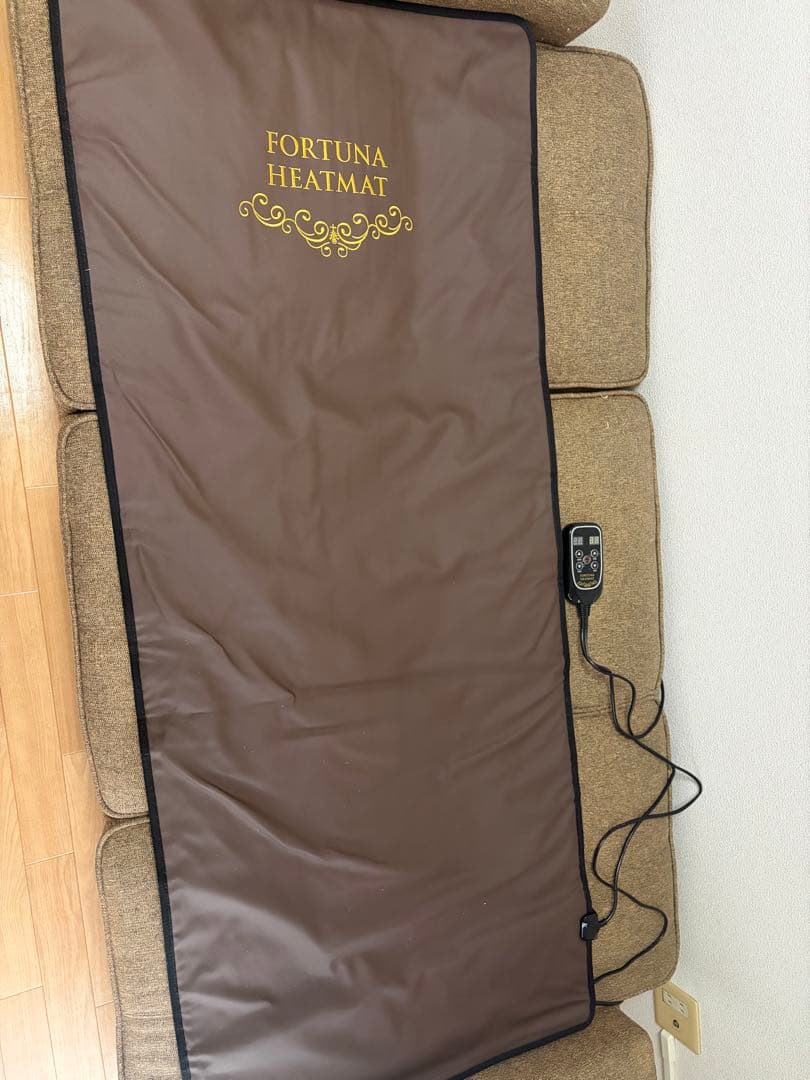 【日本製】岩盤浴ヒートマット ブラウン エステ 遠赤外線 ホットマット