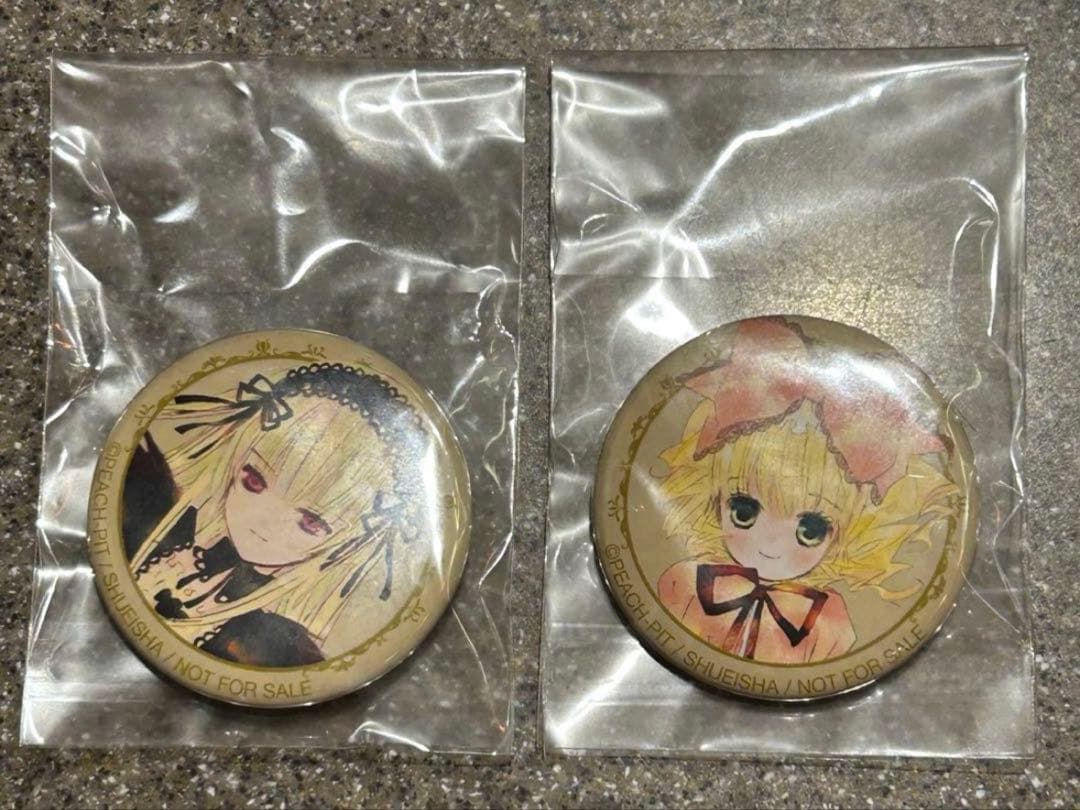 ローゼンメイデンミニ缶バッジ2点セット 水銀燈 雛苺 薔薇乙女 ローゼンメイデンミニ缶バッジ2点セット 水銀燈 雛苺 薔薇乙女