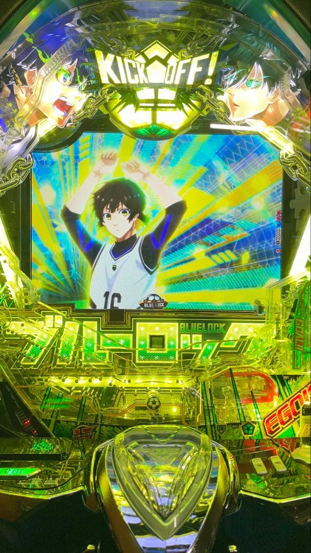 マルコム　台座・ハンドルアース付き　スマパチ　eブルーロック　青枠