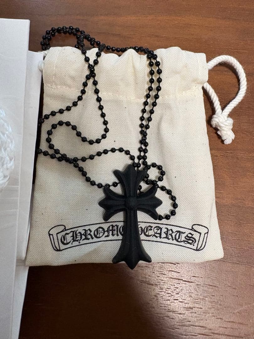 CHROME HEARTS クロスネックレス ブラック
