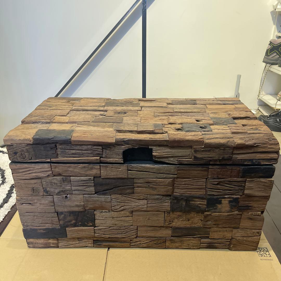 ジャーナルスタンダードファニチャー木製収納ボックス ジャーナルスタンダードファニチャー 木製ハンドル付き収納ボックス