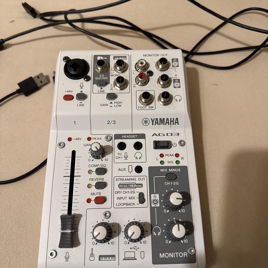 YAMAHA AG03 mk2オーディオインターフェイス　箱無し 新品未開封】Yamaha AG03 MK2 オーディオインターフェイスブラック
