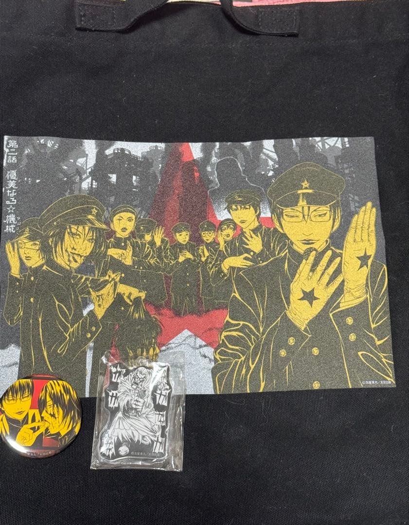 ライチ⭐︎光クラブ　バッグ　缶バッジ　アクリルキーホルダー3点セット ライチ☆光クラブ キーホルダー＆缶バッジの通販 by かーりー's shop