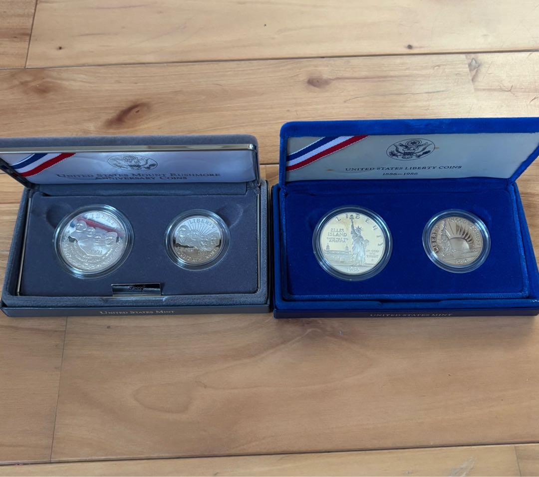 アメリカ　銀貨　2個セット　計4枚　硬貨　シルバー　　蔵出し 楽天市場】ランダム 銀貨の通販