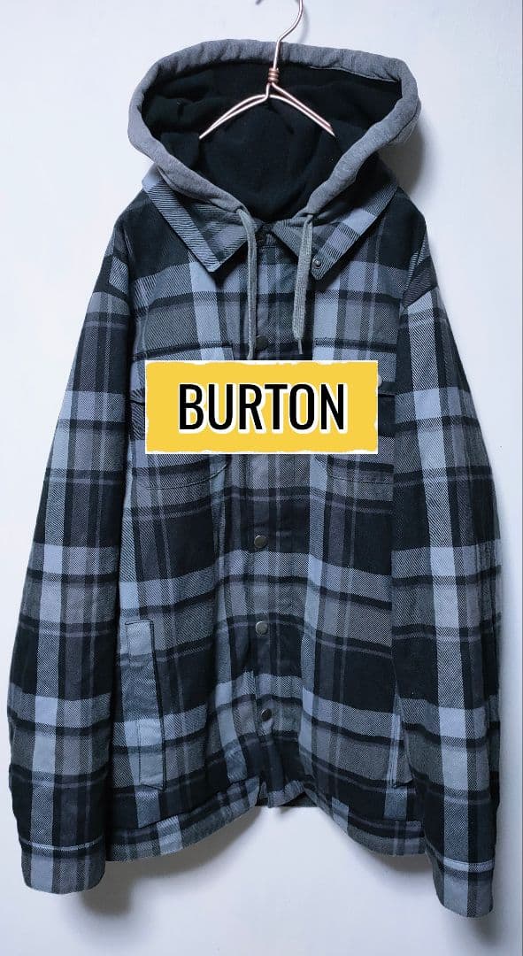 【BURTON バートン】スノーボードウェア ジャケット チェック メンズL