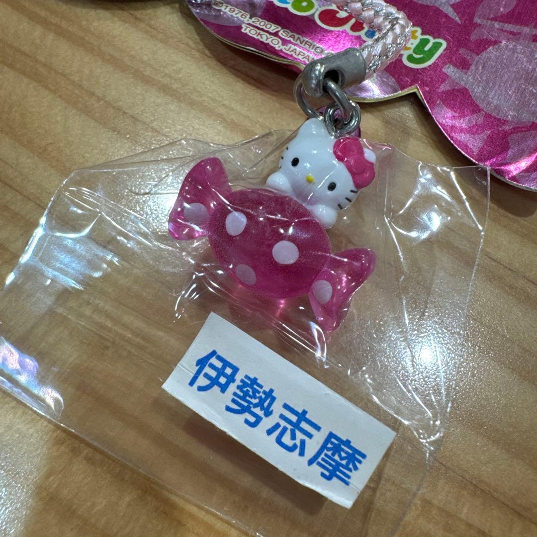 ご当地 キャンディーキティ 根付け ピンク ハローキティ ストラップ