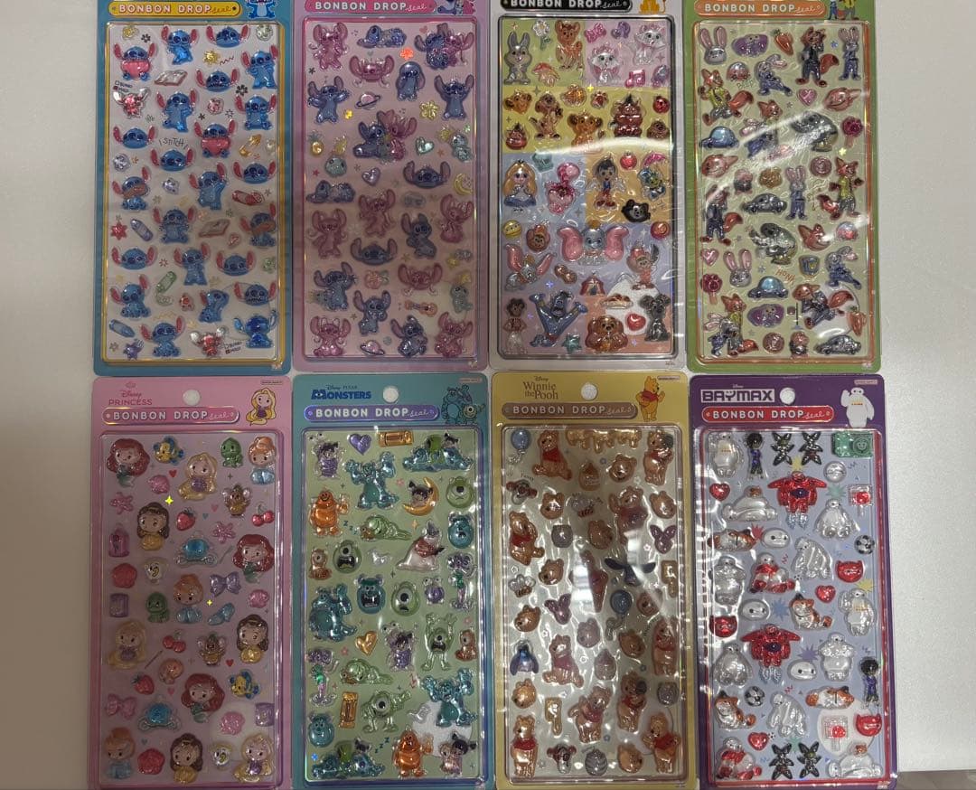 ディズニーキャラクター シールセット 8シート