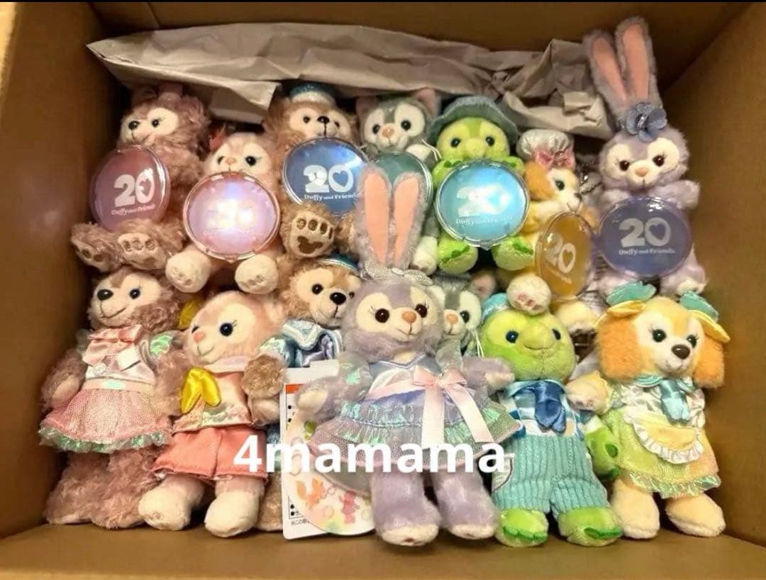 ダッフィーとフレンズ 20周年記念 ぬいぐるみセット ダッフィー＆フレンズ』20周年記念グッズが登場 “虹とシャボン玉”で