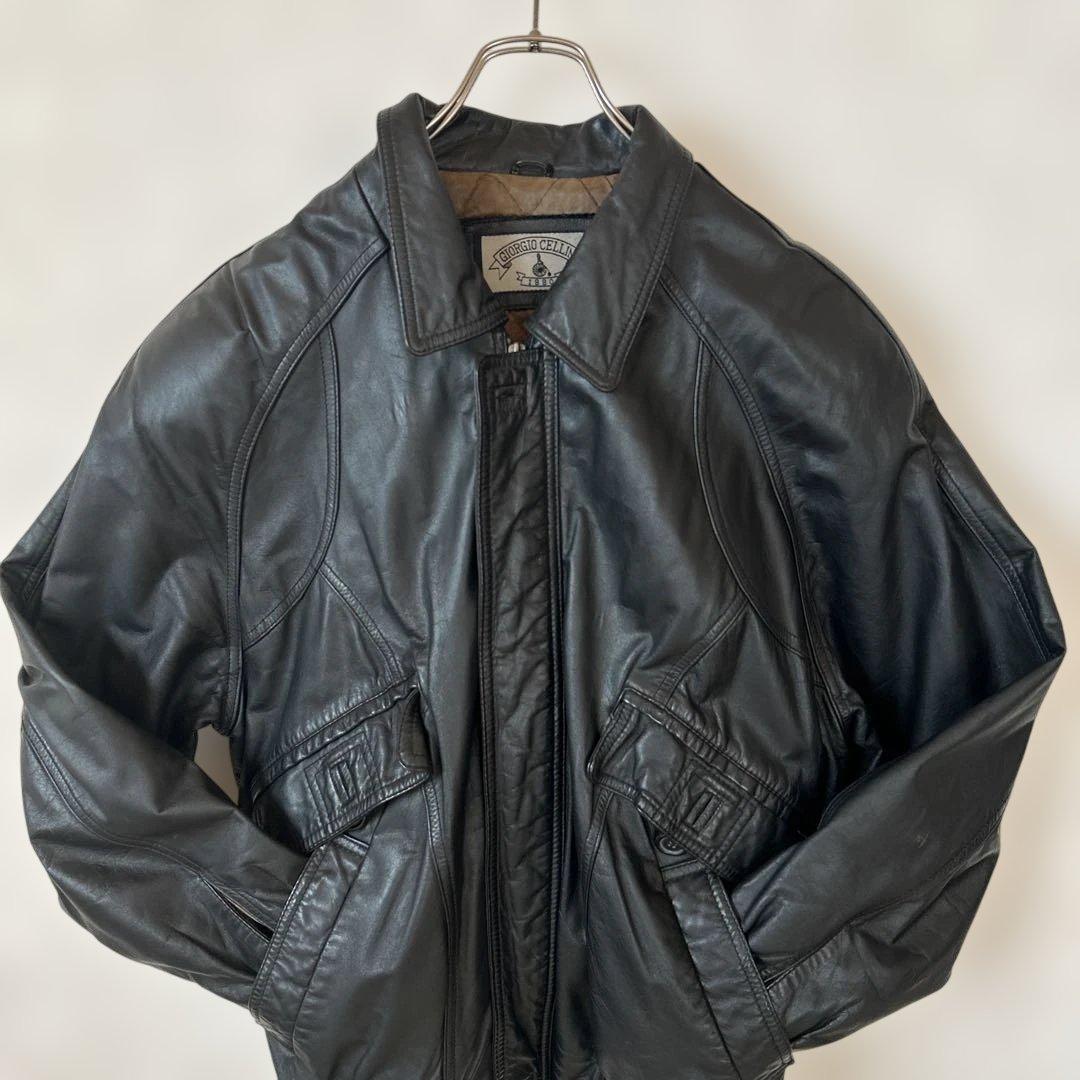 古着　上質　革ジャン　リアルレザージャケット　光沢　牛革　ライダースジャケット 楽天市場】レザージャケット ライダースジャケット メンズ PUレザー