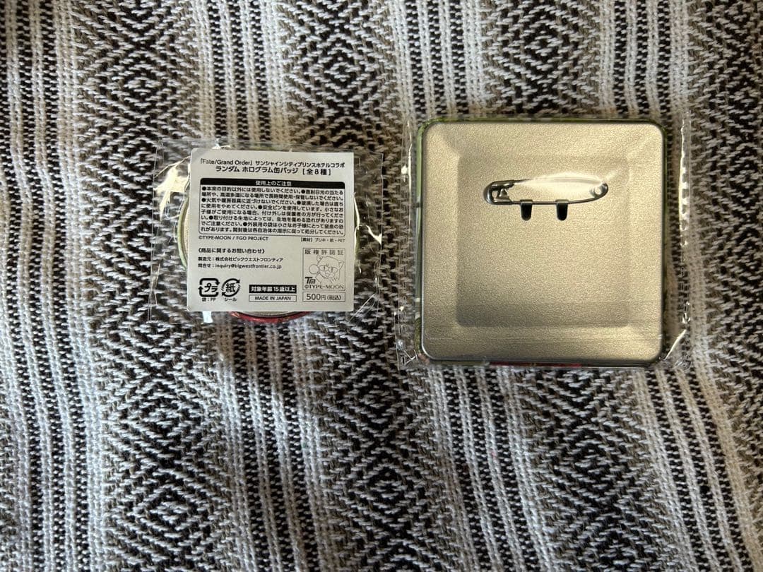 ホテルカルデア 宿泊特典 ダンテ 缶バッジ ホログラム缶バッジ 合計2点