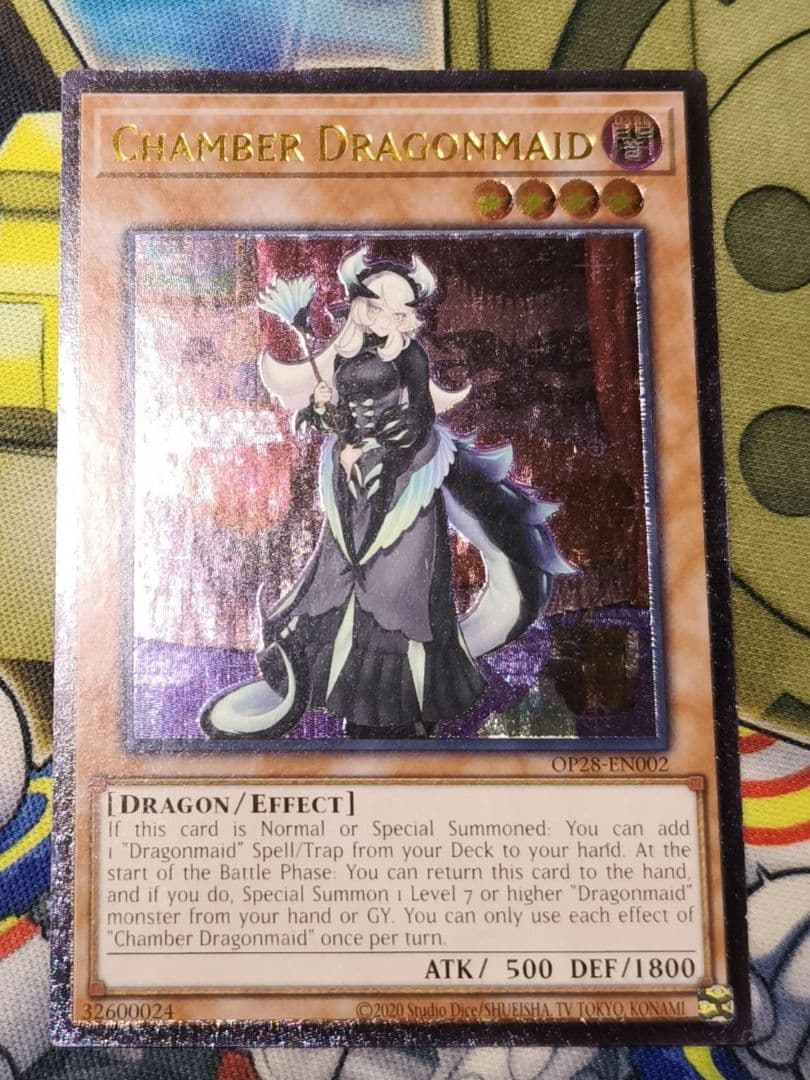 遊戯王【北米 英語版】ドラゴンメイドチェイム レリーフ OTS28 OP28