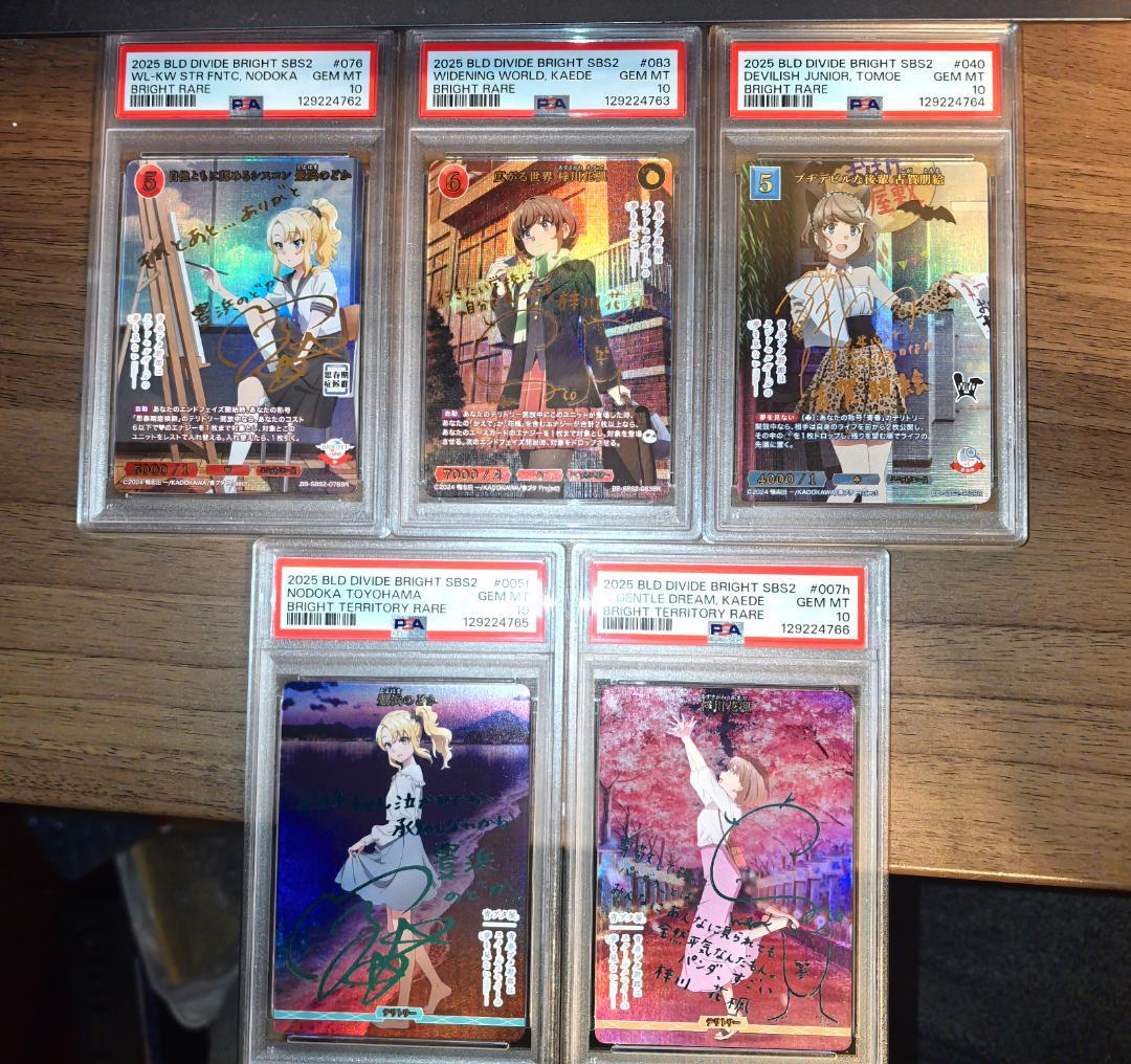 【PSA10連番】ビルディバイド 青ブタ サイン 5枚セット 5連番 PSA10連番】ビルディバイド 青ブタ サイン 5枚セット 5連番 - メルカリ