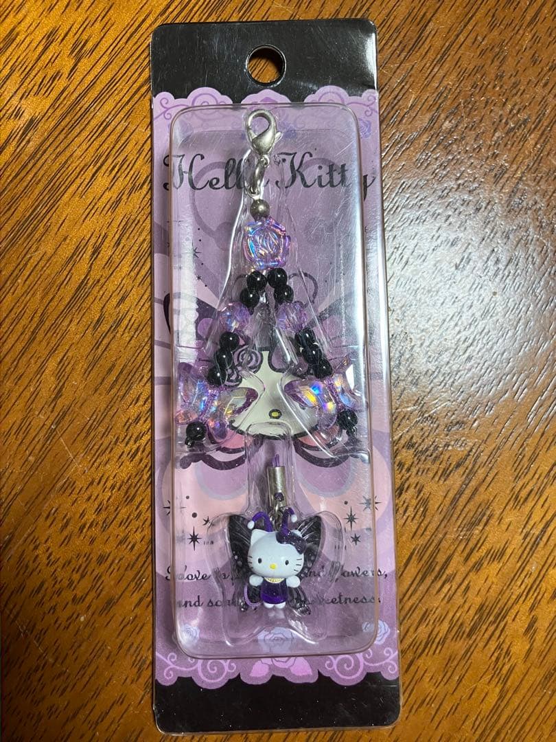希少ハローキティHelloKitty花と蝶ストラップ2006年サンリオ平成レトロ