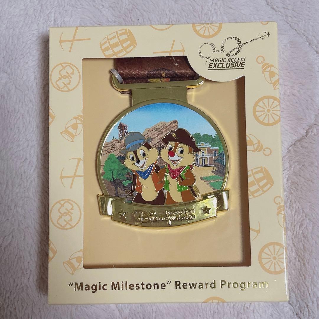香港ディズニー マジックアクセス メダル チップとデール グリズリーガルチ