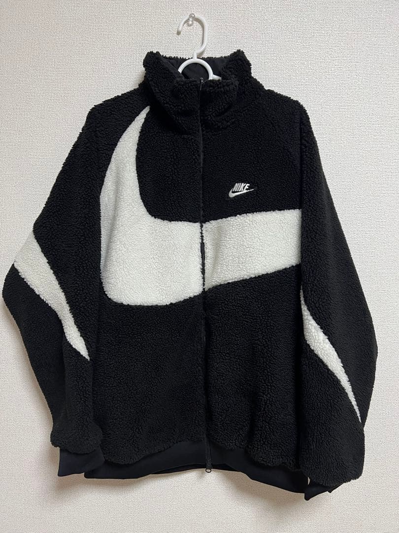 NIKE ボアジャケット　リバーシブル　メンズ　XLジャケット　メンズアウター NIKE - 新品☆NIKE☆リバーシブル☆ボア☆ジャケット☆ホワイト☆男女