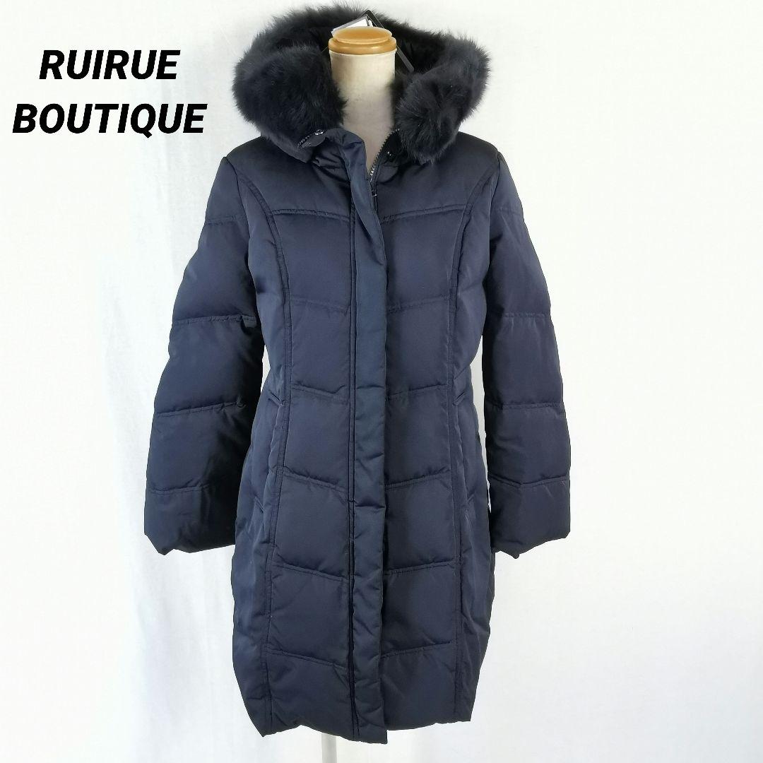 極美品 タグ付き フォックスファーバッスルスタイルダウンコート