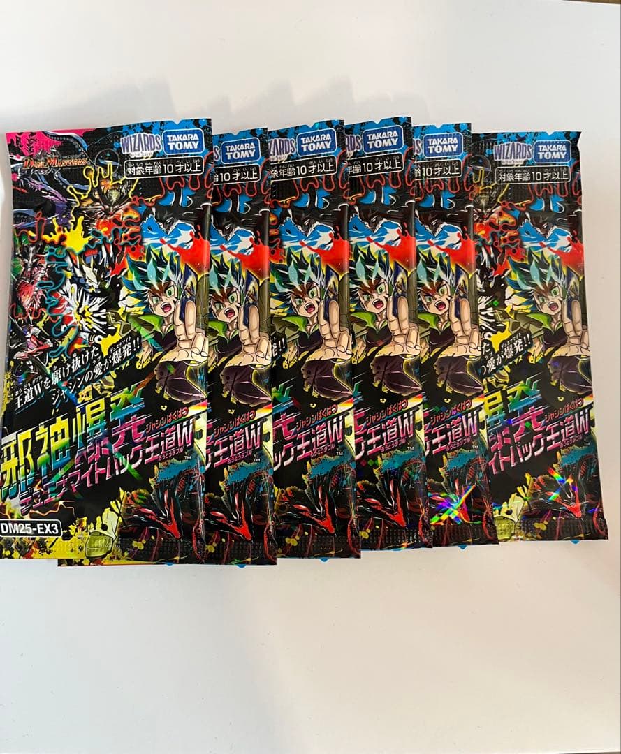 邪神爆発 デュエマナイトパック王道W 6パック DM25-EX3 デュエル・マスターズTCG 邪神爆発デュエナマイトパック