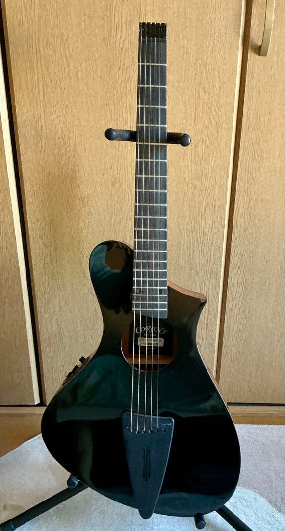 CORONA アコースティックギター 黒 ギターケース付き CORONA アコースティックギター 黒 ギターケース付き｜Yahoo!フリマ
