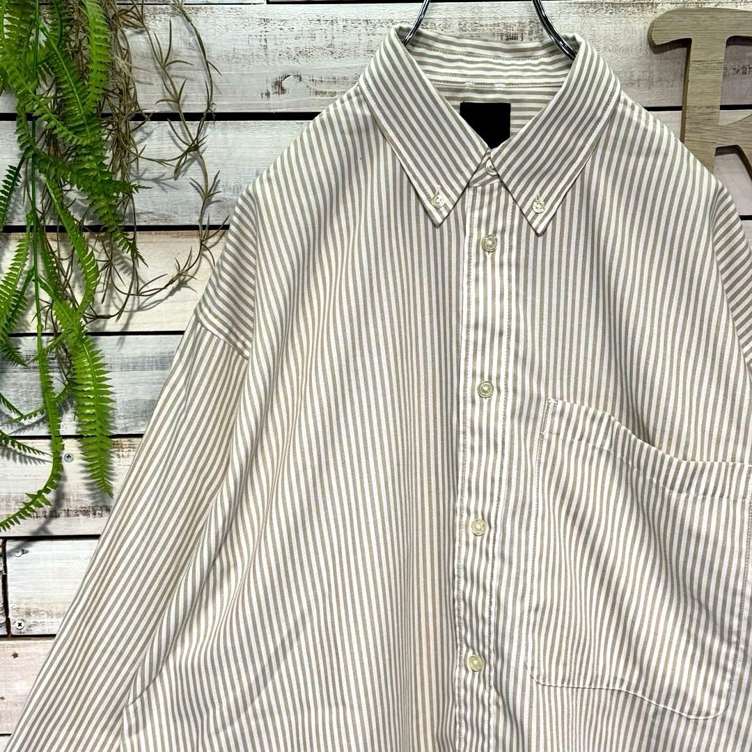 ダイワピア39 TECH BUTTON DOWN SHIRTS STRIPE M