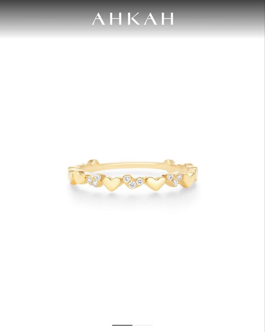 ⚫︎るるるん⚫︎AHKAH アンハートパヴェ リング