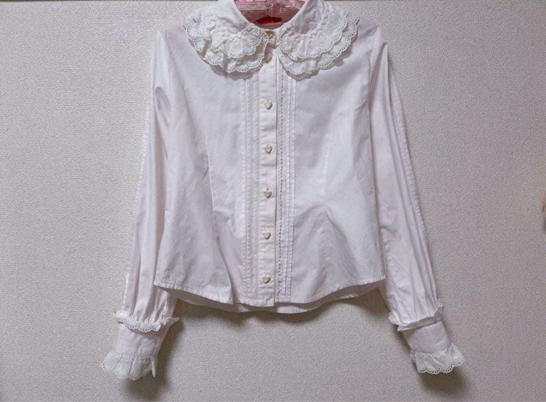 s*す様 BABY ベイビー 長袖ブラウス 薄ピンク