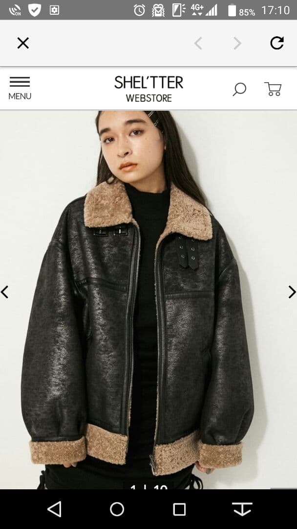 LAGUAGEM ショートムートンコート LAGUA GEM | VINTAGE FAUX FUR MIDDLE ムートン (コート ) |SHEL'TTER