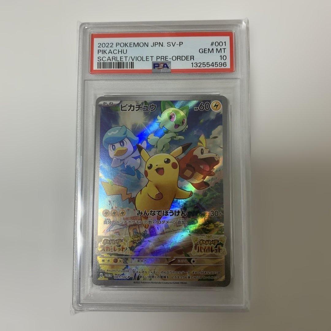 【PSA10】ピカチュウ　スカバイ　プロモ　プレオーダー　みんなでぼうけん