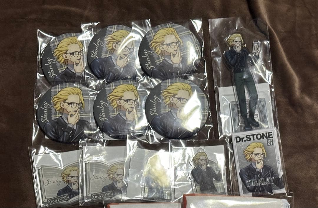 ドクスト　スタンリー　くじ引き堂　アクスタ　缶バッジ　アクキー Dr.stone スタンリー アクリルキーホルダー くじ引き堂 スタンリー