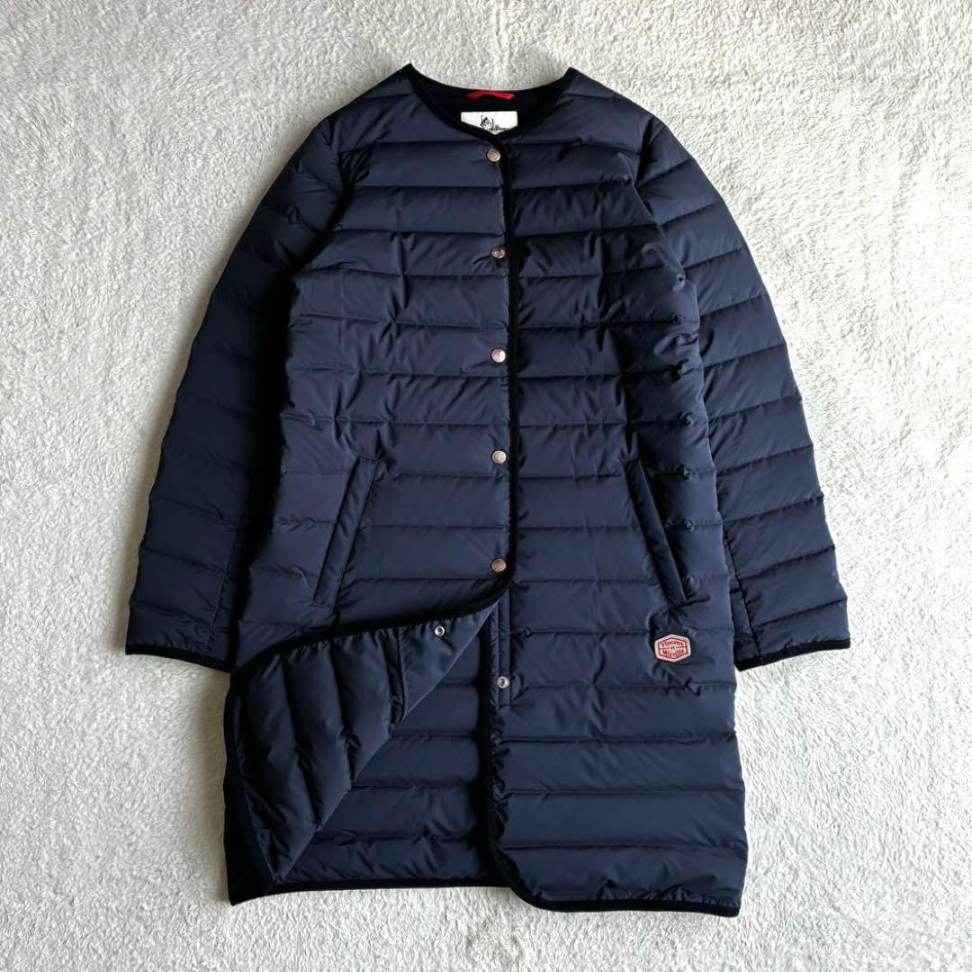 美品 バンソンエミレイユ ステッチレスダウンノーカラーコート ダウンジャケット