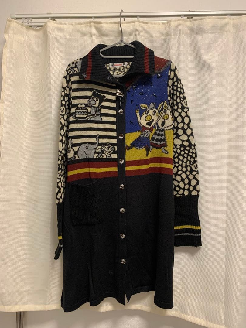 アルベロベロ　ブタさんロングニットカーディガン