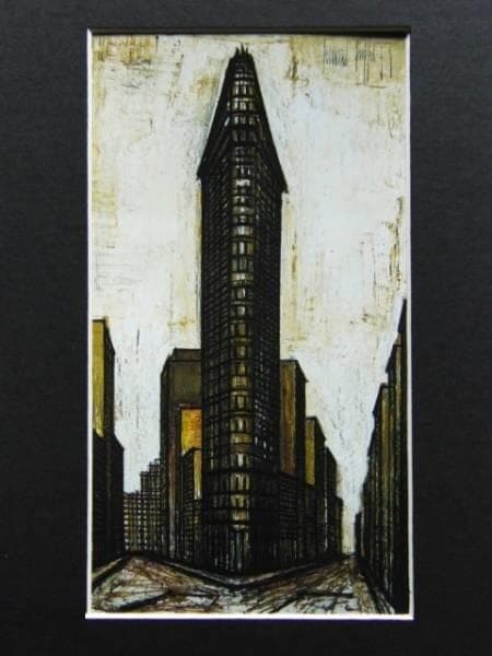 ベルナール・ビュッフェ「NEW YORK-Flat-Iron building」 ベルナール・ビュッフェ「NEW YORK-Flat-Iron building」 - メルカリ