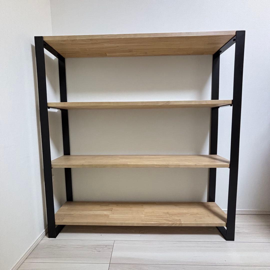 KANADEMONO かなでもの THE SHELF ラバーウッド Kanademono_AshRubberwood_White