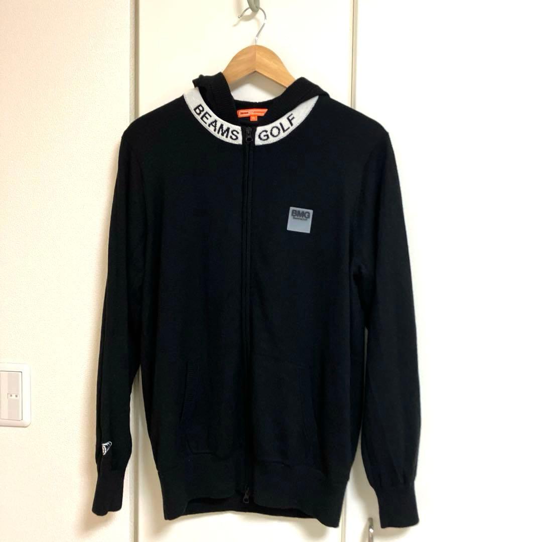 XL 極美品　BEAMS GOLF ビームスゴルフ　裏地付きニットパーカー