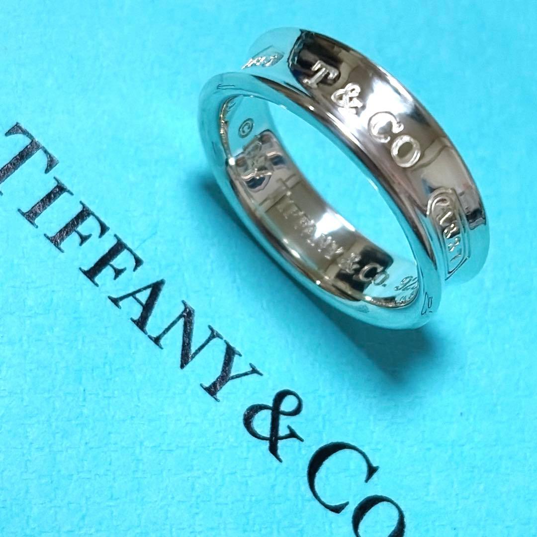 【美品】24号 ティファニー 1837 ナローワイドリング シルバー925