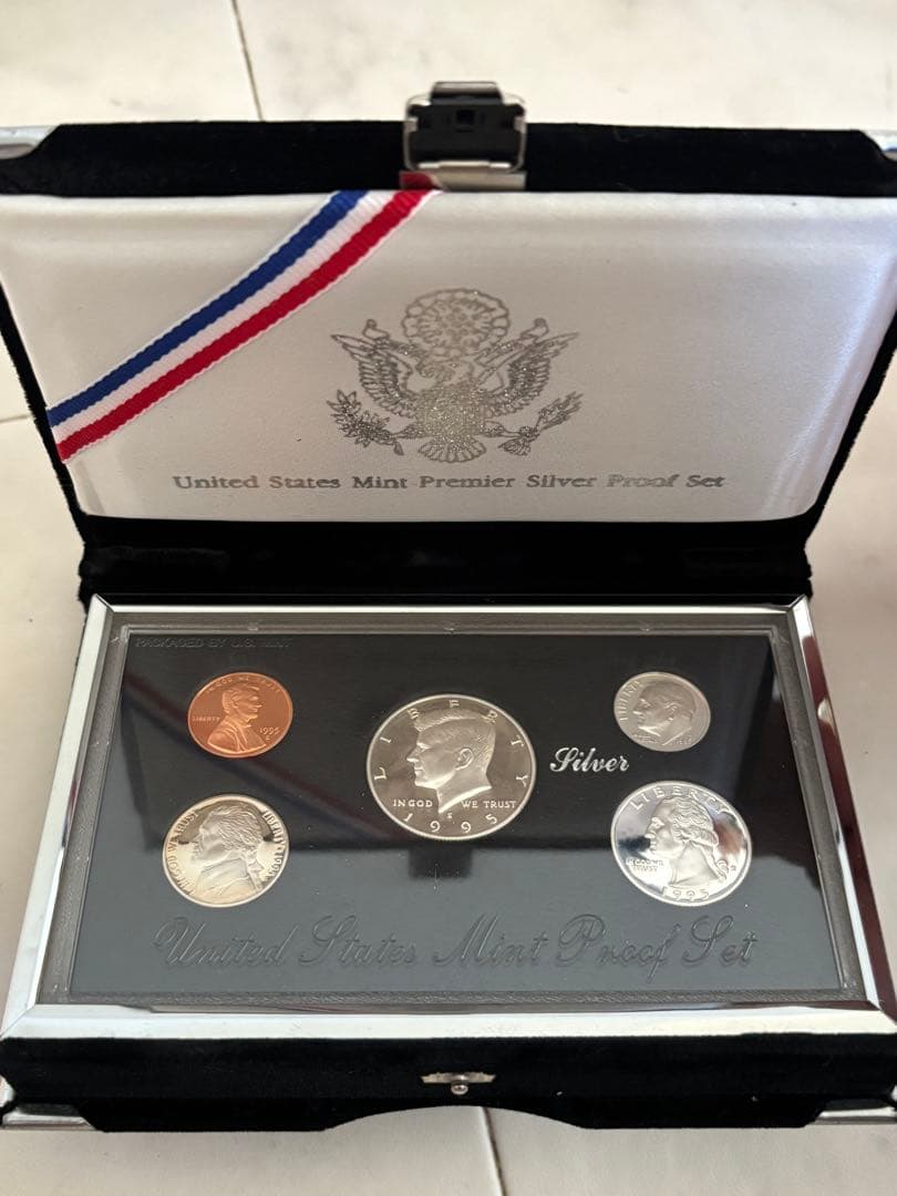 アメリカ造幣局 1995 プレミア シルバー プルーフセット アメリカ合衆国