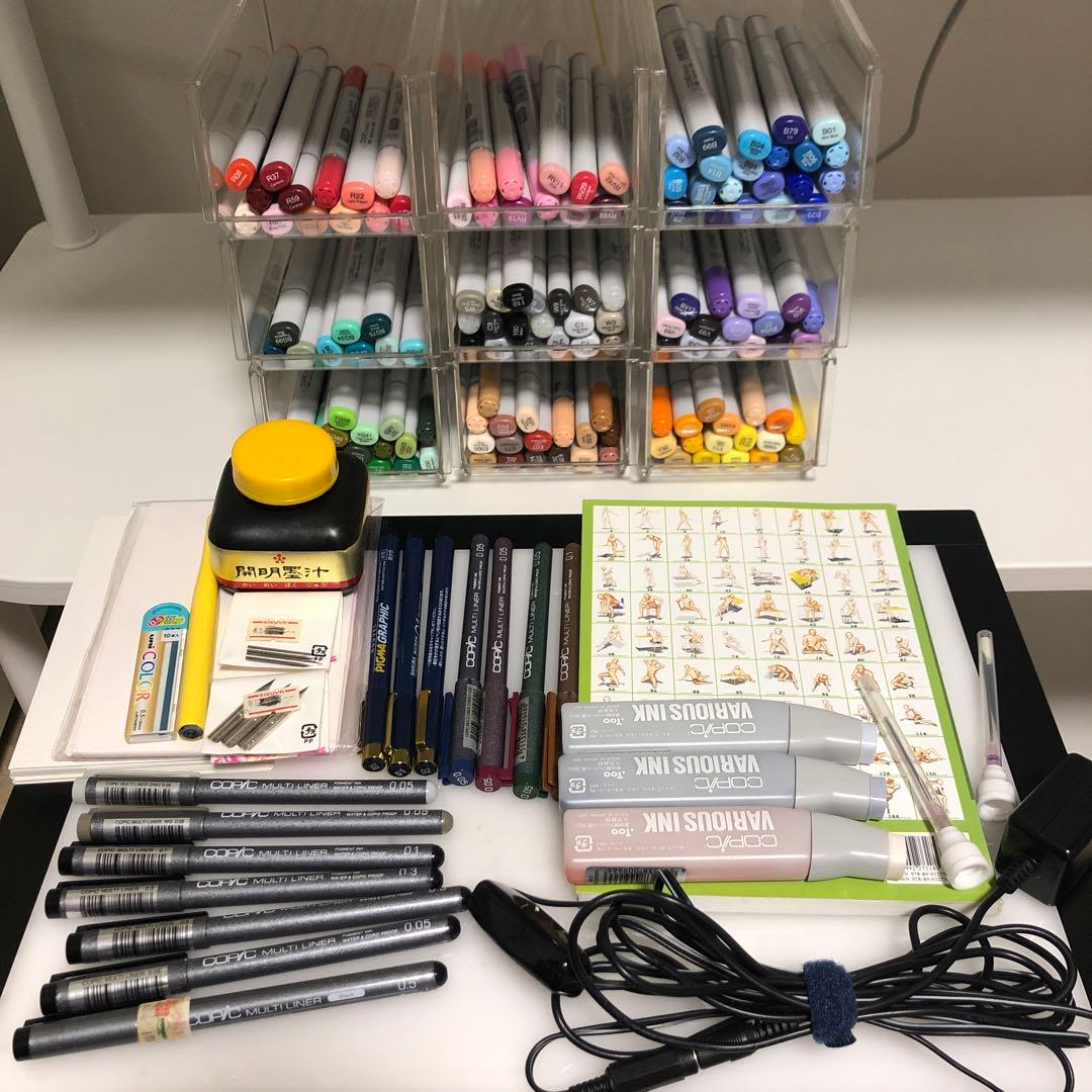 コピックまとめ売り138本 トレース台他